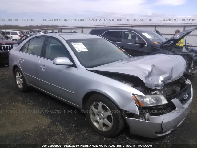 5NPEU46F46H049646 - 2006 HYUNDAI SONATA GLS/LX SILVER photo 1