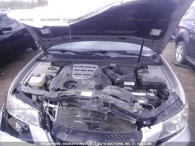 5NPEU46F46H049646 - 2006 HYUNDAI SONATA GLS/LX SILVER photo 10