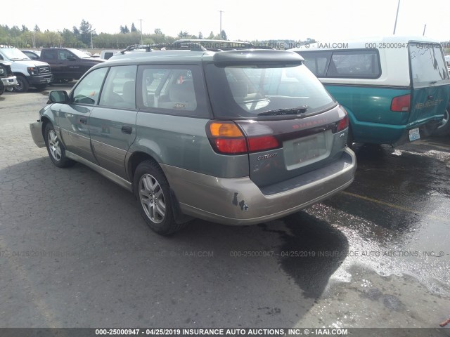 4S3BH675747636448 - 2004 SUBARU LEGACY OUTBACK AWP 绿色 照片 3