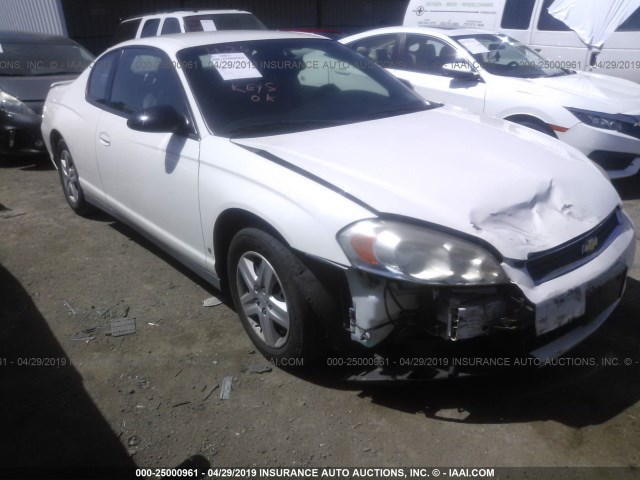 2G1WJ15K369289096 - 2006 CHEVROLET MONTE CARLO LS WHITE photo 6