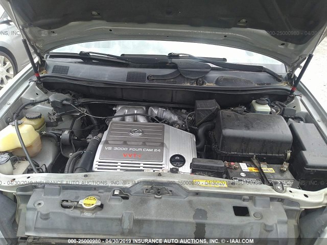 JT6HF10U7Y0114283 - 2000 LEXUS RX 300 SILVER photo 10