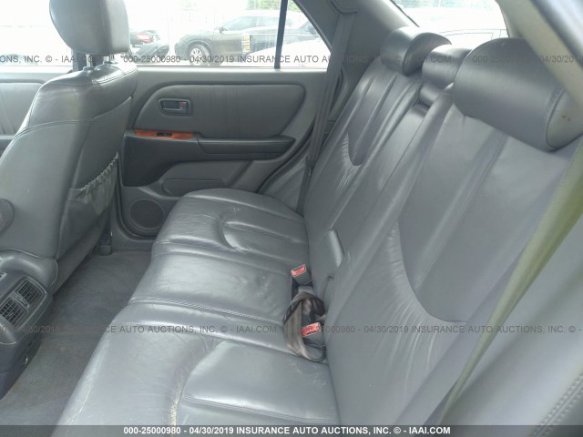 JT6HF10U7Y0114283 - 2000 LEXUS RX 300 SILVER photo 8