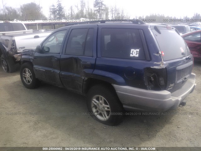 1J4GW48N94C433545 - 2004 JEEP GRAND CHEROKEE LAREDO/COLUMBIA/FREEDOM 深蓝色 照片 3