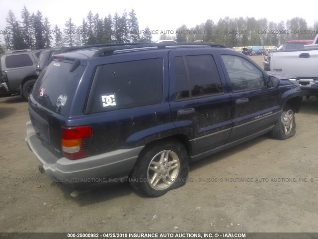 1J4GW48N94C433545 - 2004 JEEP GRAND CHEROKEE LAREDO/COLUMBIA/FREEDOM 深蓝色 照片 4