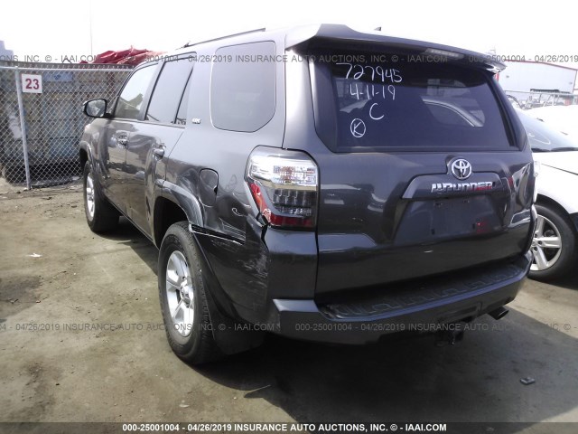 JTEZU5JRXF5089671 - 2015 TOYOTA 4RUNNER SR5/LIMITED GRAY photo 3