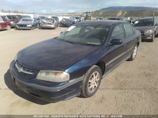 2G1WF52E619126152 - 2001 CHEVROLET IMPALA BLUE photo 6