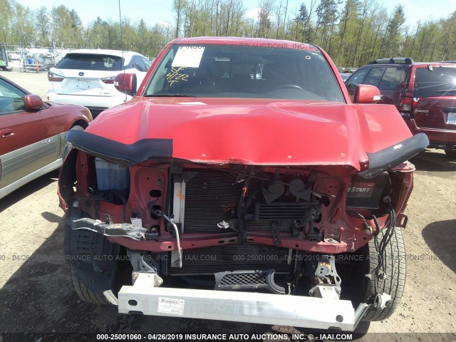 5TFLU4ENXEX108248 - 2014 TOYOTA TACOMA DOUBLE CAB 红色 照片 6