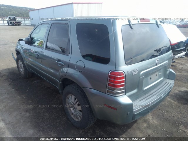 4M2CU97187KJ19928 - 2007 MERCURY MARINER PREMIER GRAY photo 3