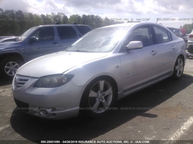 JM1BK323561519303 - 2006 MAZDA 3 S SILVER photo 2