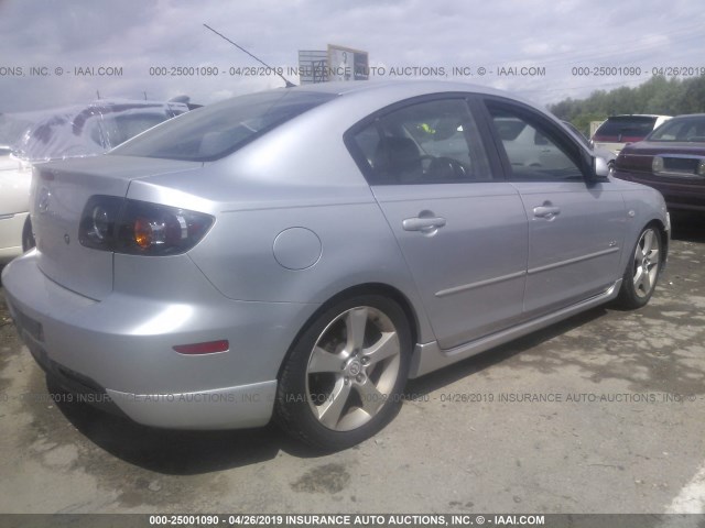 JM1BK323561519303 - 2006 MAZDA 3 S SILVER photo 4