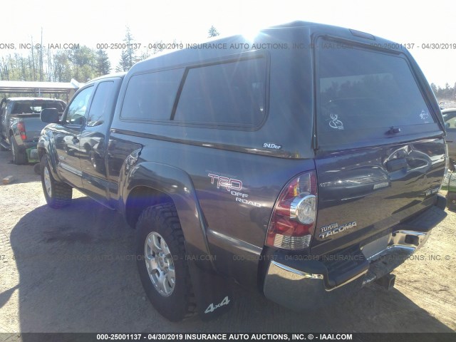 5TEUU42N39Z640576 - 2009 TOYOTA TACOMA ACCESS CAB ნაცრისფერი ფოტო 3