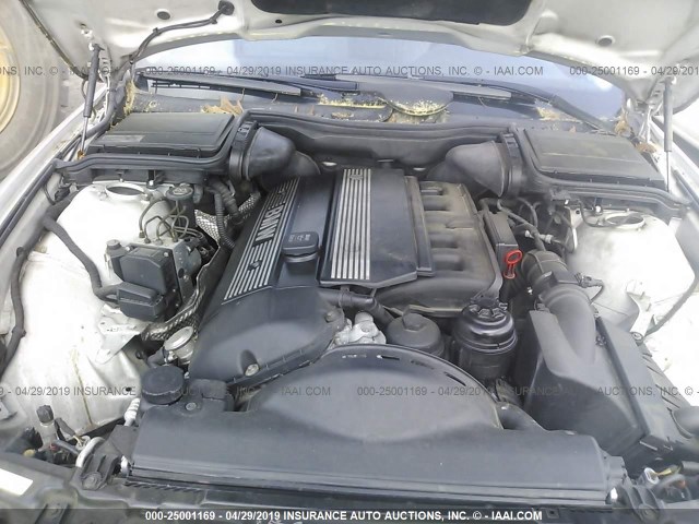 WBADT434X3G028430 - 2003 BMW 525 I AUTOMATIC SILVER photo 10