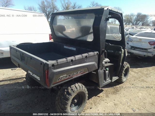 4XATH90D9D2292116 - 2013 POLARIS RANGER 900 GREEN photo 4