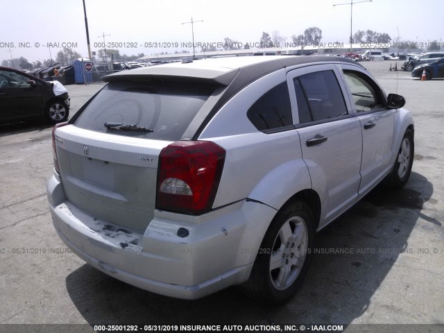 1B3HB48B58D739221 - 2008 DODGE CALIBER SXT SILVER photo 4