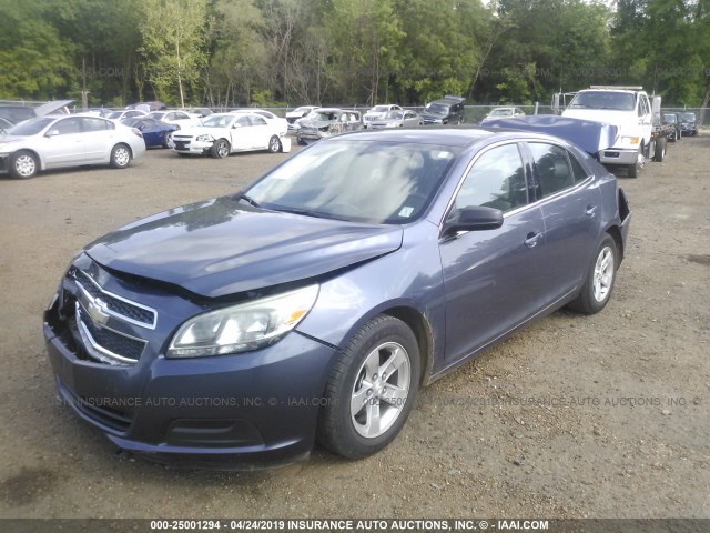 1G11B5SA7DF170708 - 2013 CHEVROLET MALIBU LS BLUE photo 2