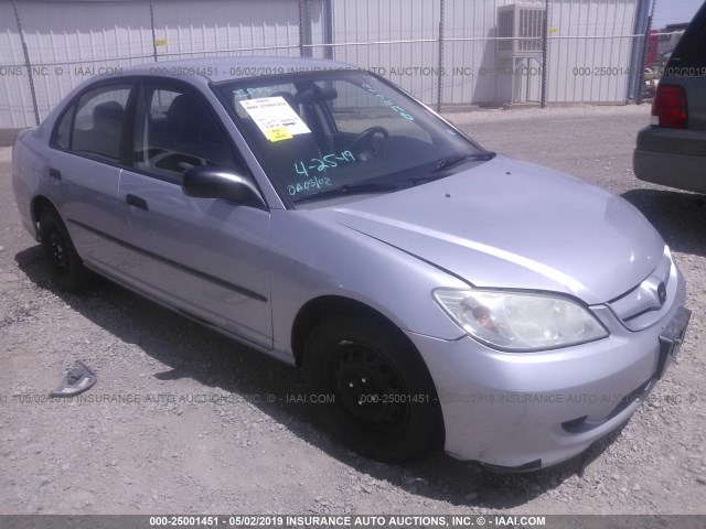 1HGES16335L028972 - 2005 HONDA CIVIC DX VP Gümüş foto 1