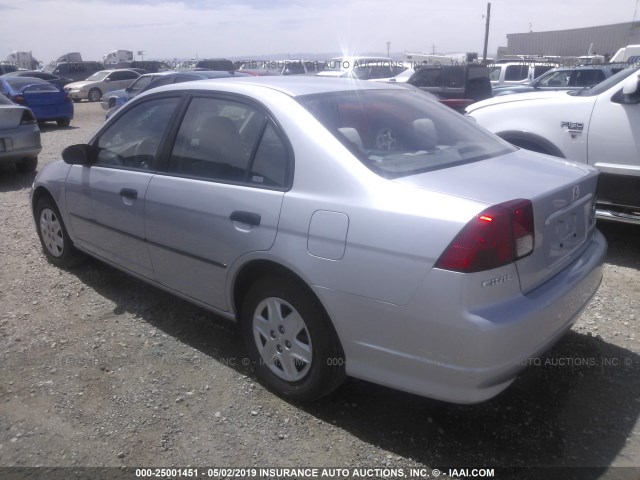 1HGES16335L028972 - 2005 HONDA CIVIC DX VP Gümüş foto 3