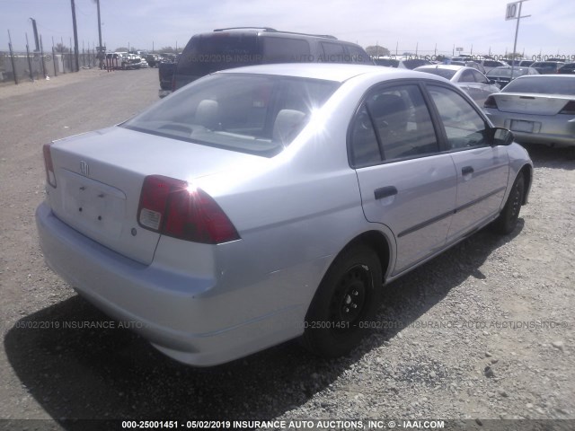 1HGES16335L028972 - 2005 HONDA CIVIC DX VP Gümüş foto 4
