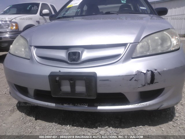 1HGES16335L028972 - 2005 HONDA CIVIC DX VP Gümüş foto 6