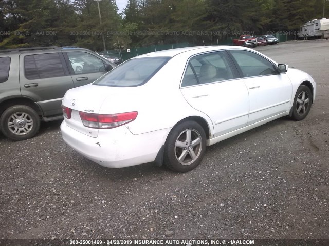 1HGCM665X4A018479 - 2004 HONDA ACCORD EX WHITE photo 4