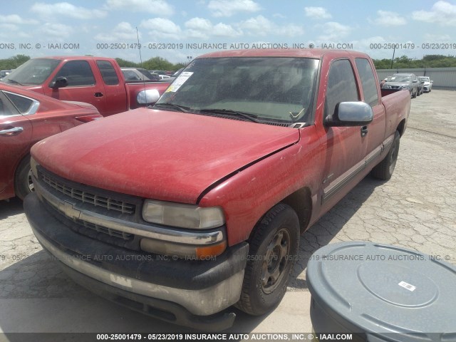 2GCEC19V411174130 - 2001 CHEVROLET SILVERADO C1500 RED photo 2