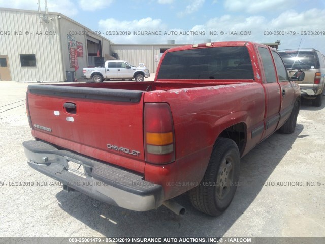 2GCEC19V411174130 - 2001 CHEVROLET SILVERADO C1500 RED photo 4