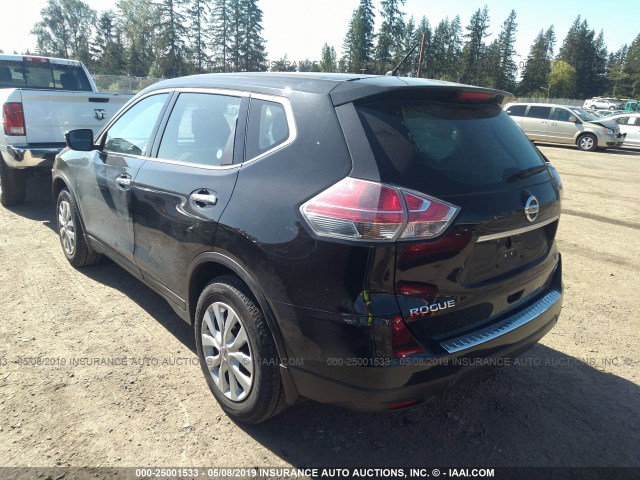 5N1AT2MV7EC856054 - 2014 NISSAN ROGUE S/SL/SV BLACK photo 3