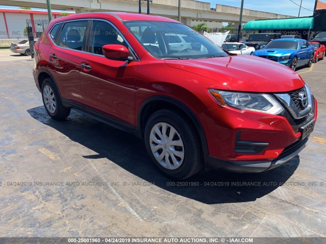 JN8AT2MV5HW261473 - 2017 NISSAN ROGUE S/SL/SV RED photo 1