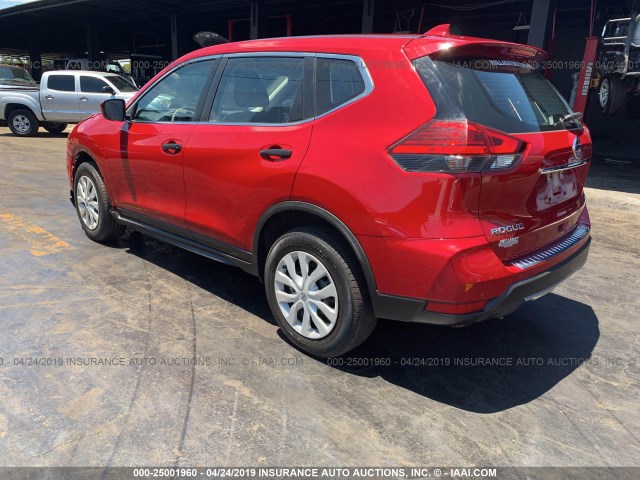 JN8AT2MV5HW261473 - 2017 NISSAN ROGUE S/SL/SV RED photo 3