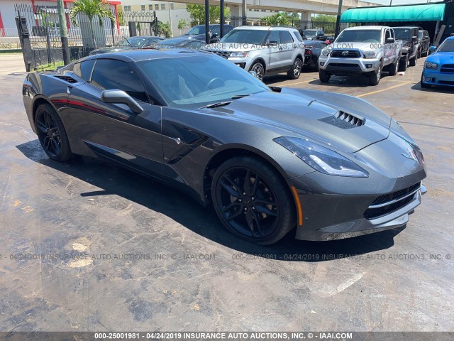 1G1YB2D7XJ5105982 - 2018 CHEVROLET CORVETTE GRAY photo 1