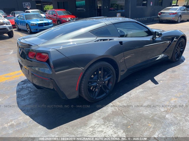 1G1YB2D7XJ5105982 - 2018 CHEVROLET CORVETTE GRAY photo 4