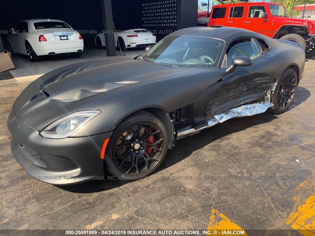 1C3BDEDZ8HV500669 - 2017 DODGE VIPER GTC BLACK photo 2