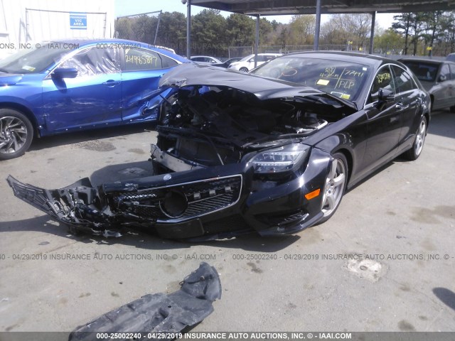 WDDLJ9BB7EA123668 - 2014 MERCEDES-BENZ CLS 550 4MATIC BLACK photo 2