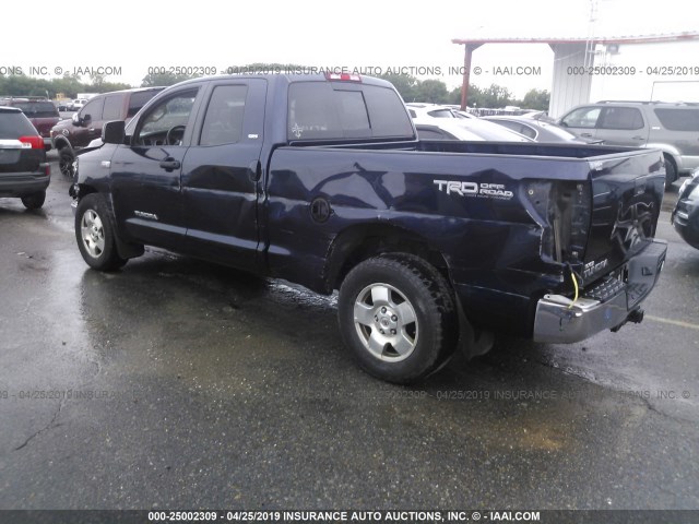 5TFRY5F14AX082224 - 2010 TOYOTA TUNDRA DOUBLE CAB SR5 Dark Blue photo 3