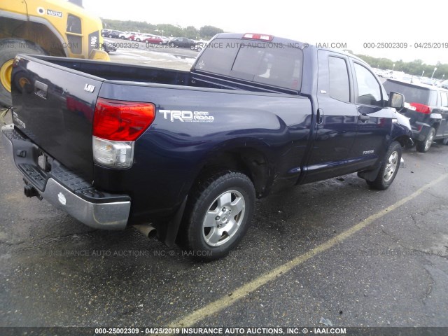 5TFRY5F14AX082224 - 2010 TOYOTA TUNDRA DOUBLE CAB SR5 Dark Blue photo 4