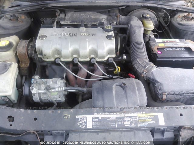 1G8ZH5281VZ287751 - 1997 SATURN SL1 GREEN photo 10