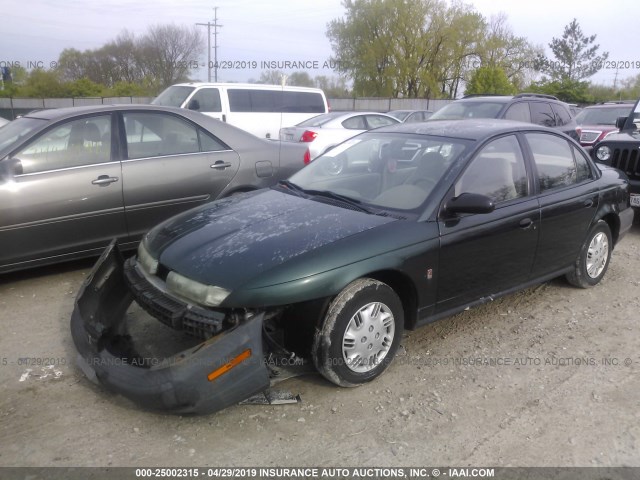 1G8ZH5281VZ287751 - 1997 SATURN SL1 GREEN photo 2