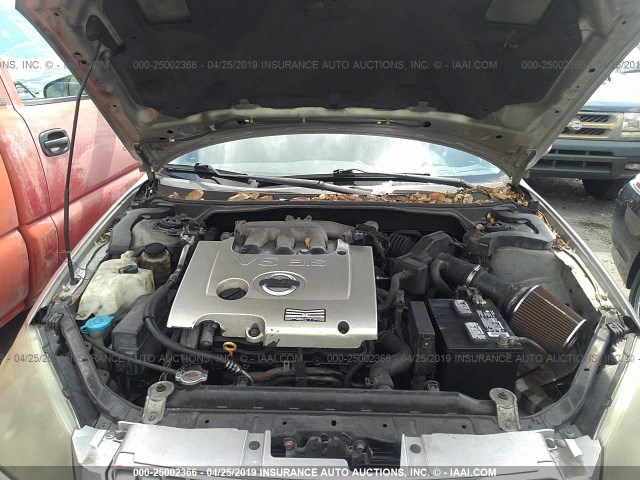 1N4BL11DX5C230518 - 2005 NISSAN ALTIMA SE/SL/SE-R SILVER photo 10