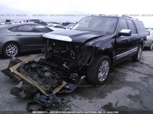 5LMJJ3J50CEL03146 - 2012 LINCOLN NAVIGATOR L BLACK photo 2