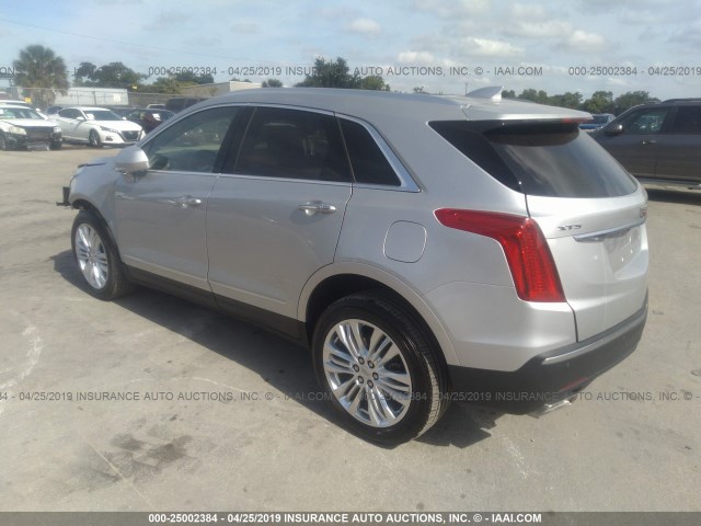 1GYKNERS2KZ112772 - 2019 CADILLAC XT5 PREMIUM LUXURY SILVER photo 3