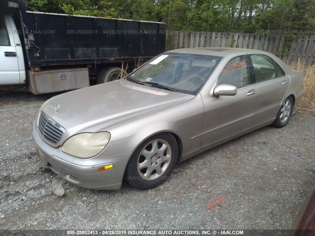 WDBNG75J9YA034793 - 2000 MERCEDES-BENZ S 500 Champagne photo 2