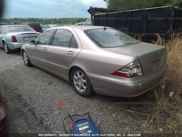 WDBNG75J9YA034793 - 2000 MERCEDES-BENZ S 500 Champagne photo 3