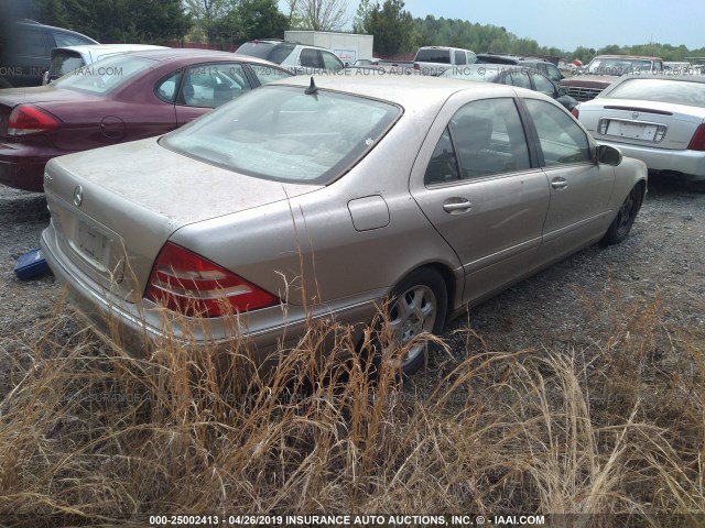 WDBNG75J9YA034793 - 2000 MERCEDES-BENZ S 500 Champagne photo 4