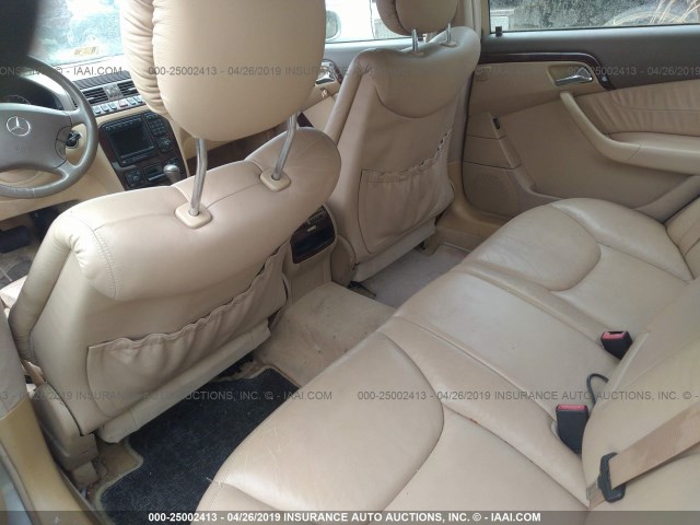 WDBNG75J9YA034793 - 2000 MERCEDES-BENZ S 500 Champagne photo 8