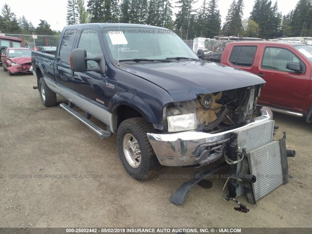 1FTSW31P24EA01115 - 2004 FORD F350 SRW SUPER DUTY Dark Blue photo 1