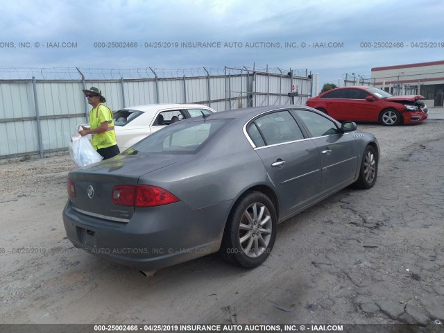 1G4HE57Y07U113555 - 2007 BUICK LUCERNE CXS GRAY photo 4