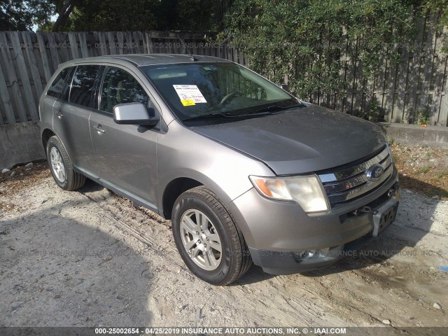 2FMDK38C48BA65452 - 2008 FORD EDGE SEL GRAY photo 1