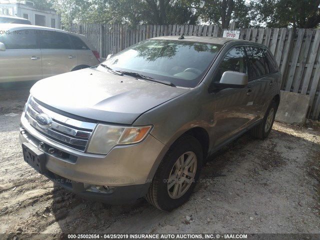 2FMDK38C48BA65452 - 2008 FORD EDGE SEL GRAY photo 2