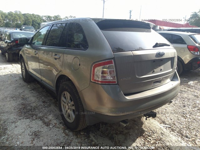 2FMDK38C48BA65452 - 2008 FORD EDGE SEL GRAY photo 3