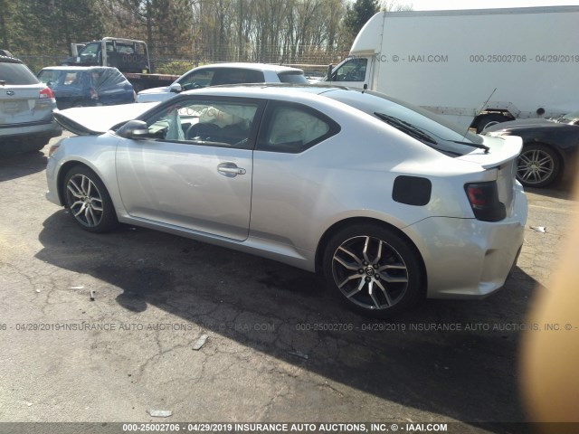 JTKJF5C76E3083957 - 2014 TOYOTA SCION TC SILVER photo 3